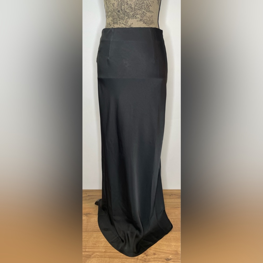 COMMENSE Utility Satin Maxi Skirt